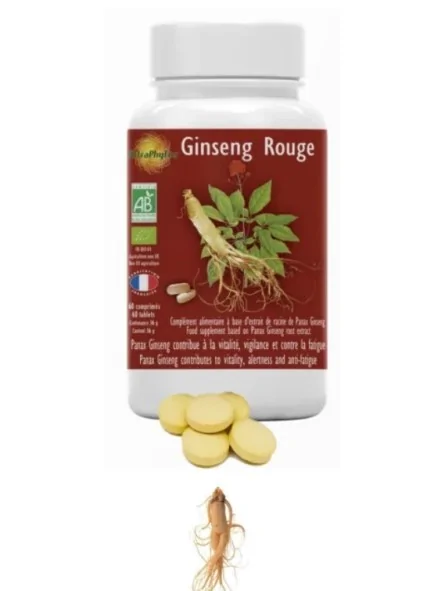 Panax Ginseng Extractum rouge 60 caps -Tonus physique et sexuel Nature Health