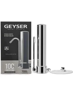 Geyser Aqua Filtre à eau pour évier et plan de travail en acier inoxydable 304 alimentaire Usage domestique