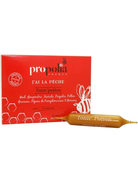 Poción tónica Propóleo, miel, jengibre, acerola, polen - Propolia Apimab