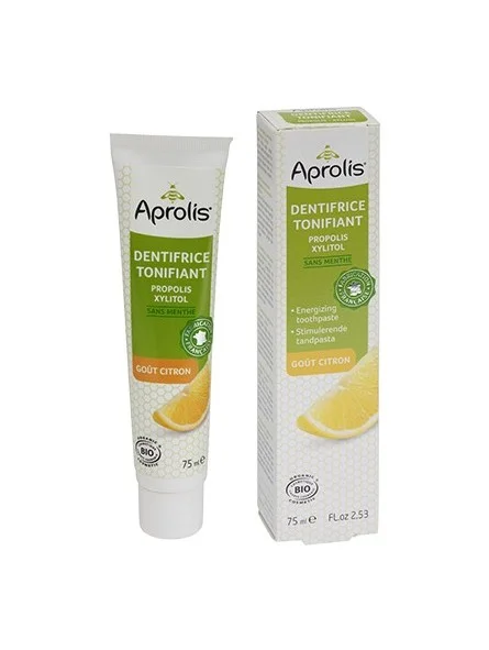 Pasta de dientes tonificante con propóleo orgánico 75ml - Higiene bucal Aprolis