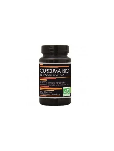 Cúrcuma Orgánica y Pimienta Negra Orgánica - Aquasilica Antioxidante 