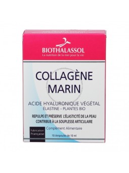Collagène marin Acide hyaluronique et plantes bio 10amp - Biothalassol
