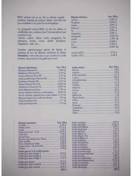 P.O.P. - Poudre d'huitres portugaises - Vitalité et reminéralisation