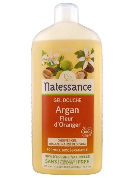 Gel douche Argan-Fleur d'Oranger Natessance