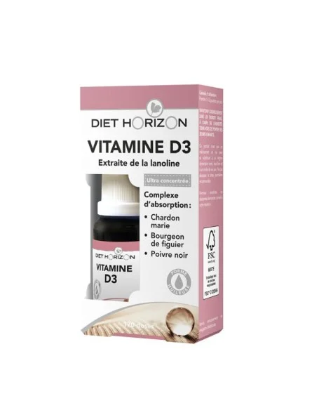 Vitamine D3 gouttes - Capital osseux MGD Nature