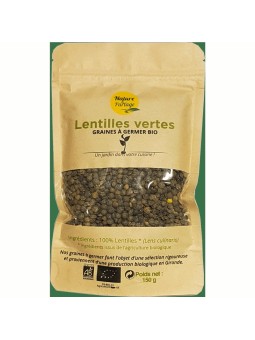 Graines Lentilles vertes à germer bio 150g Nature & Partage