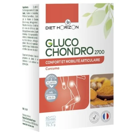 Gluco Chondro 2700 60cps - Confort articulaire Diet horizon
