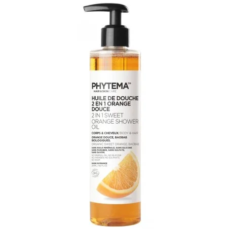 Aceite de ducha de cuerpo y cabello - Phytema